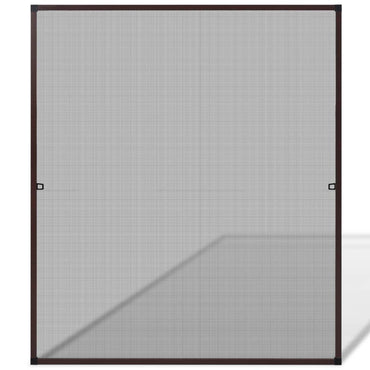 Insektengitter für Fenster 130 x 150 cm braun