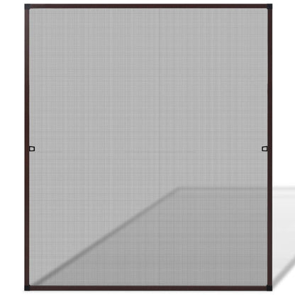 Insektengitter für Fenster 130 x 150 cm braun