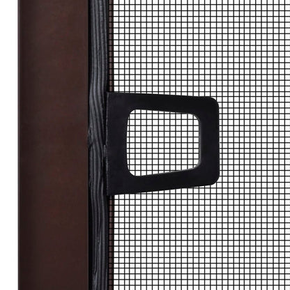 Insektengitter für Fenster 130 x 150 cm braun