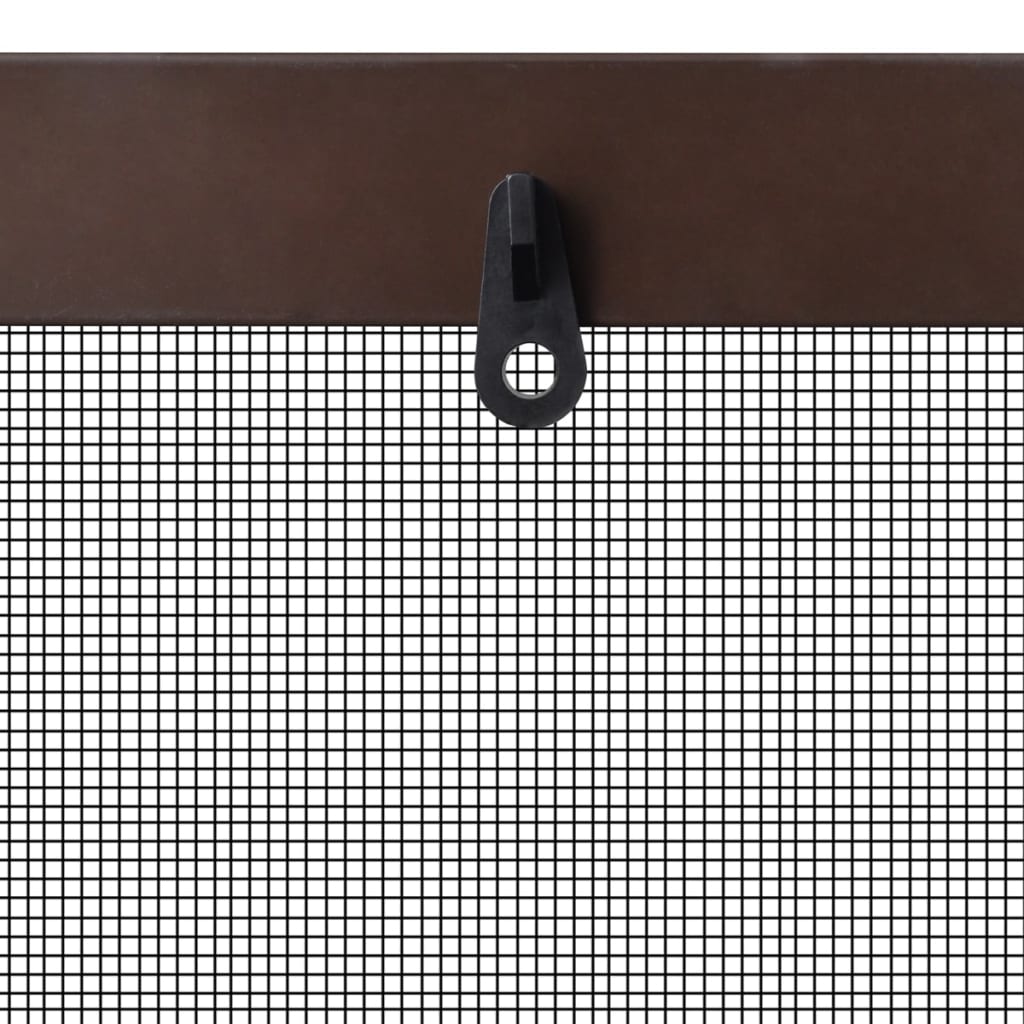 Insektengitter für Fenster 130 x 150 cm braun