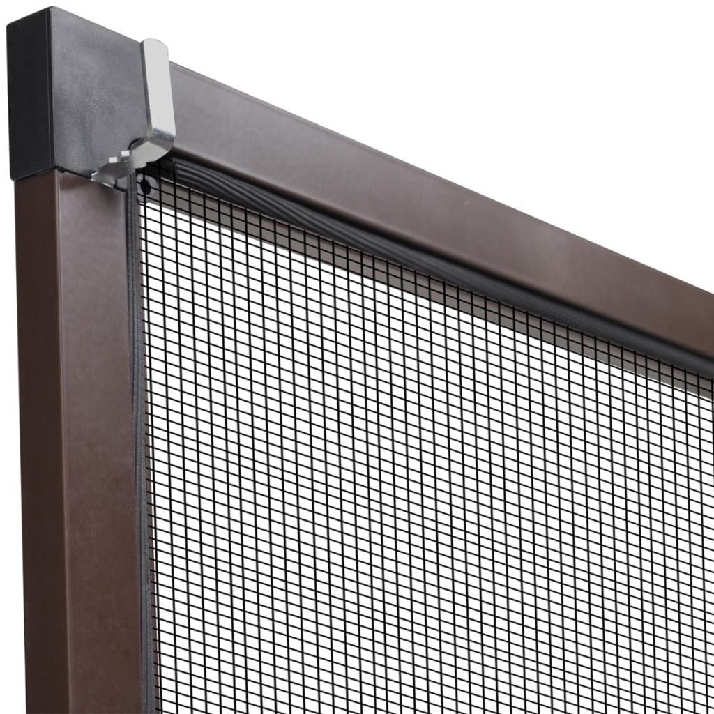 Insektengitter für Fenster 130 x 150 cm braun