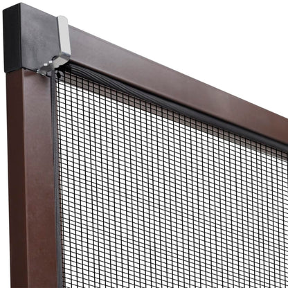 Insektengitter für Fenster 130 x 150 cm braun