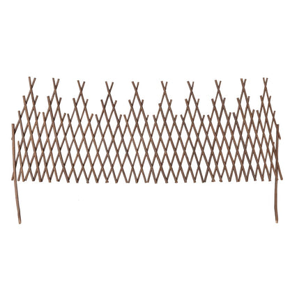 vidaXL Weiden-Spalierzaun 5-tlg. 170x37 cm