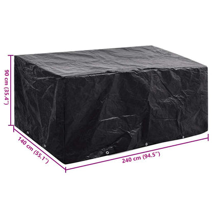Gartenmöbel-Abdeckung 8 Ösen 240x140x90 cm