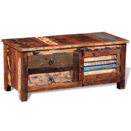vidaXL TV-Schrank Altholz Massiv