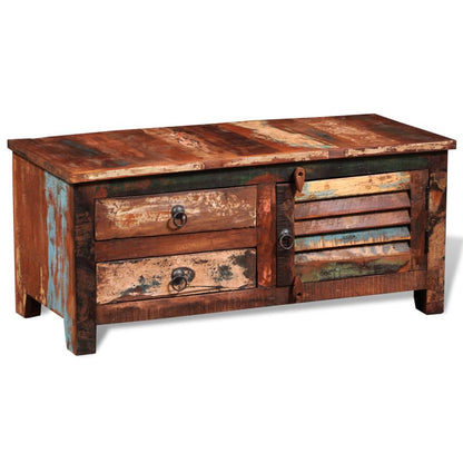 vidaXL TV-Schrank Altholz Massiv
