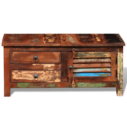 vidaXL TV-Schrank Altholz Massiv
