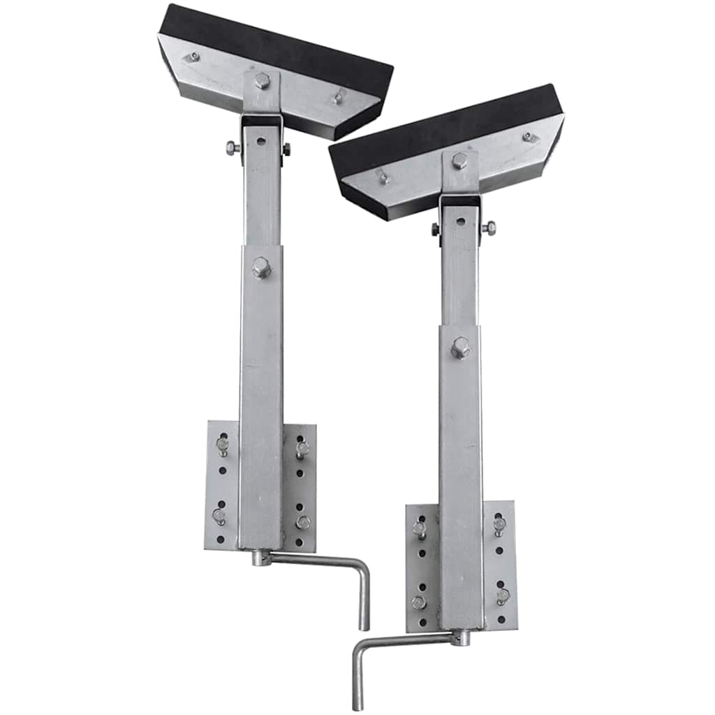 vidaXL Bootstrailer-Stützen Vollgummi 2er-Set 63 - 88 cm