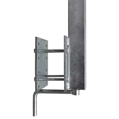 vidaXL Bootstrailer-Stützen Vollgummi 2er-Set 63 - 88 cm