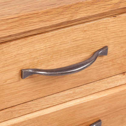 vidaXL Table de chevet avec 3 tiroirs 40x30x54 cm Bois de chêne massif