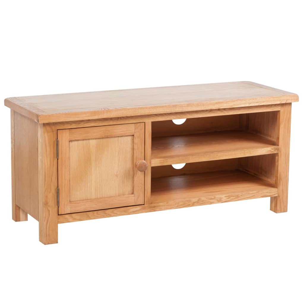 vidaXL TV-Schrank 103x36x46 cm Massivholz Eiche