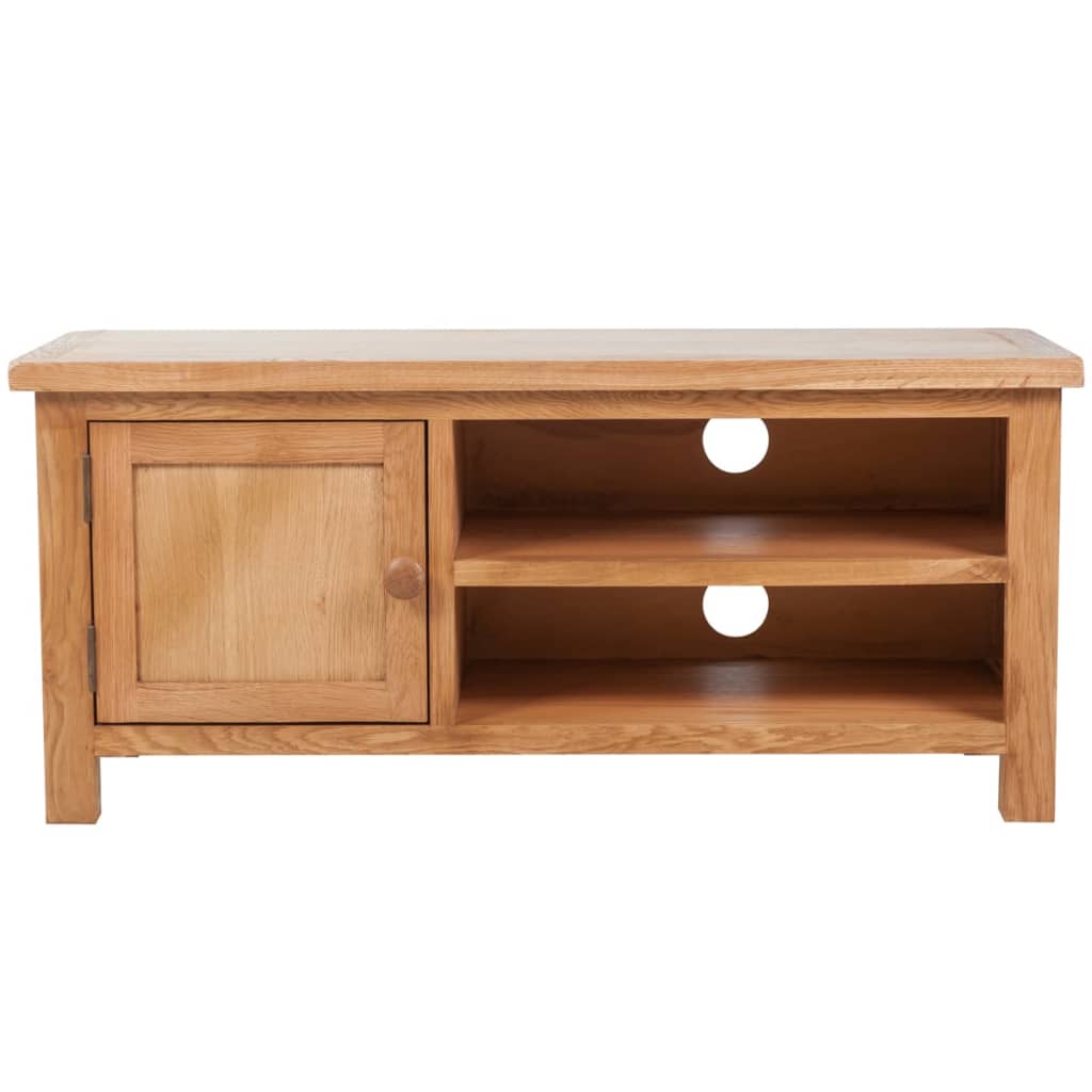 vidaXL TV-Schrank 103x36x46 cm Massivholz Eiche