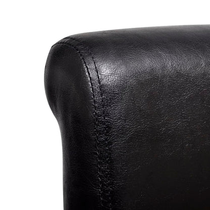 vidaXL Esszimmerstühle 4 Stk. Schwarz Kunstleder