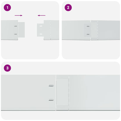 vidaXL Flexible Rasenkante 20-er Set Verzinkter Stahl 100x14 cm