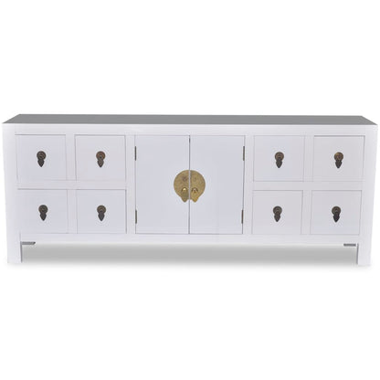 vidaXL Sideboard Holz Asiatisches Design 8 Schubladen 2 Türen