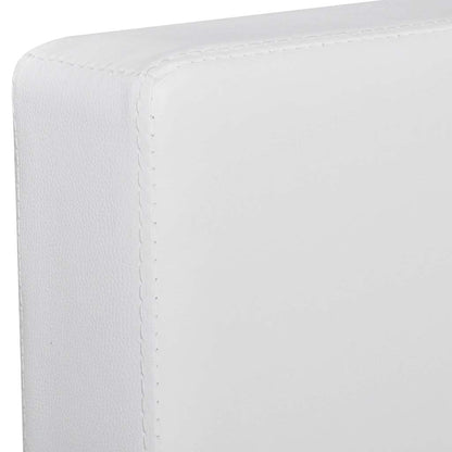 vidaXL Modulsofa 3-Sitzer Kunstleder Weiß