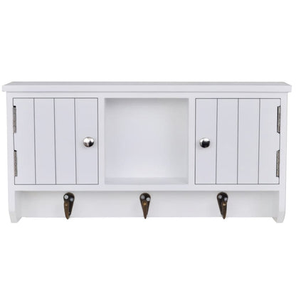 vidaXL Wandschrank für Schlüssel mit Türen und Haken