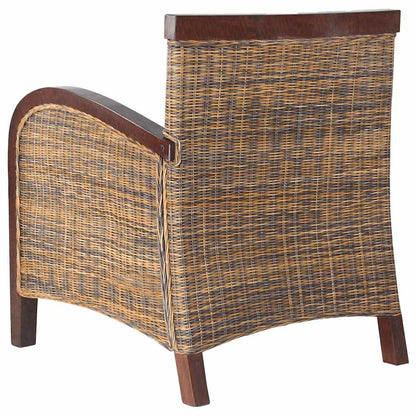 vidaXL Sessel Rattan Handgeflochten