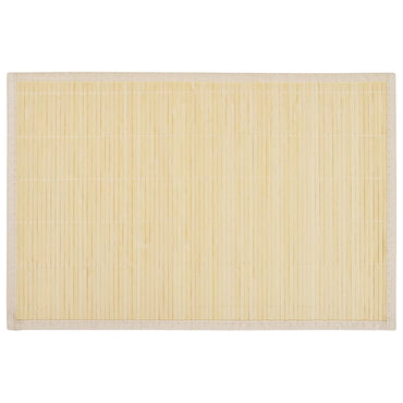 6 Bambus-Platzdeckchen 30 x 45 cm Natur