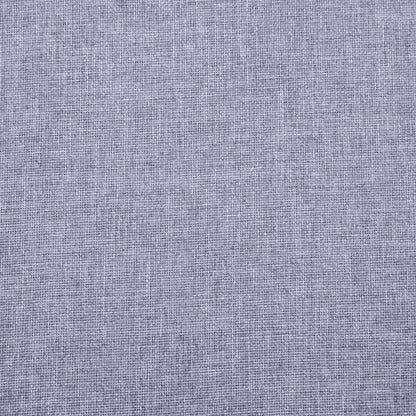 vidaXL Sofa 2-Sitzer Stoff Hellgrau
