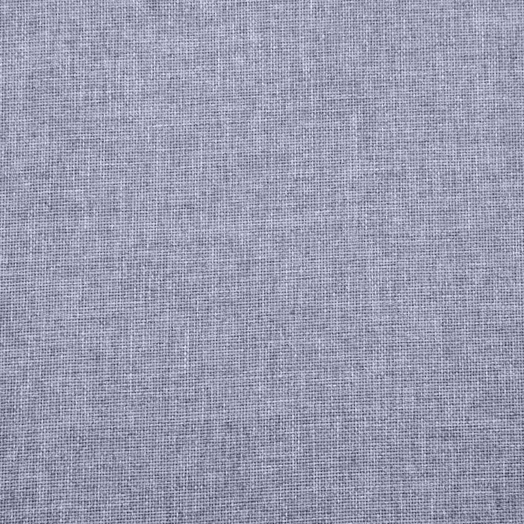 vidaXL Sofa 3-Sitzer Stoff Hellgrau
