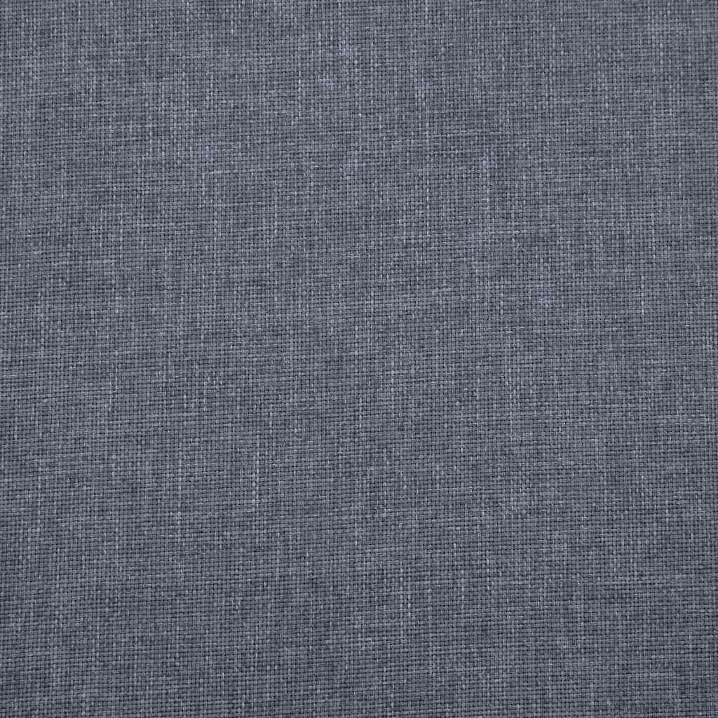 vidaXL Sofa 2-Sitzer Stoff Dunkelgrau