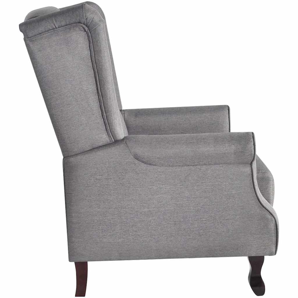 vidaXL Sessel Grau Stoff