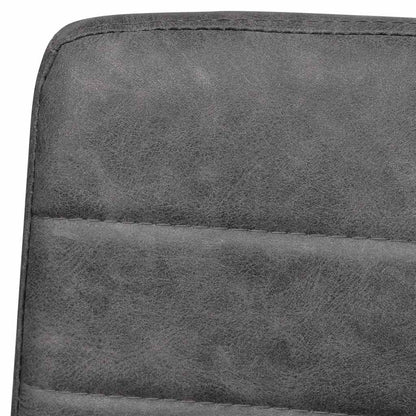 vidaXL Freischwinger 2 Stk. Dunkelgrau Kunstleder