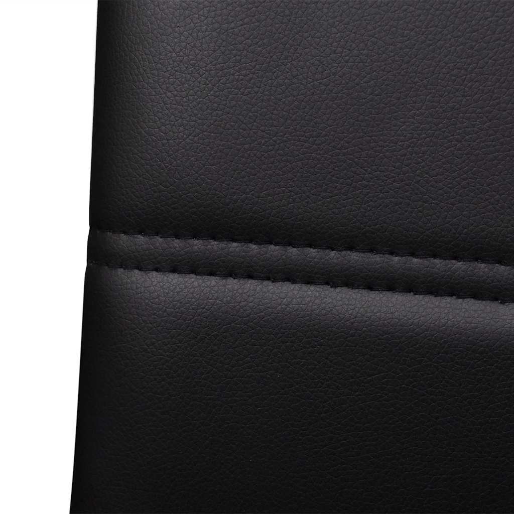 vidaXL Freischwinger 2 Stk. Schwarz Kunstleder
