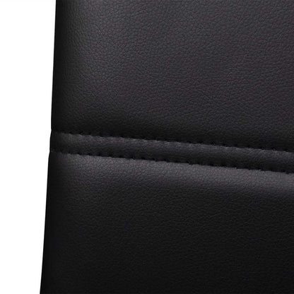 vidaXL Freischwinger 2 Stk. Schwarz Kunstleder