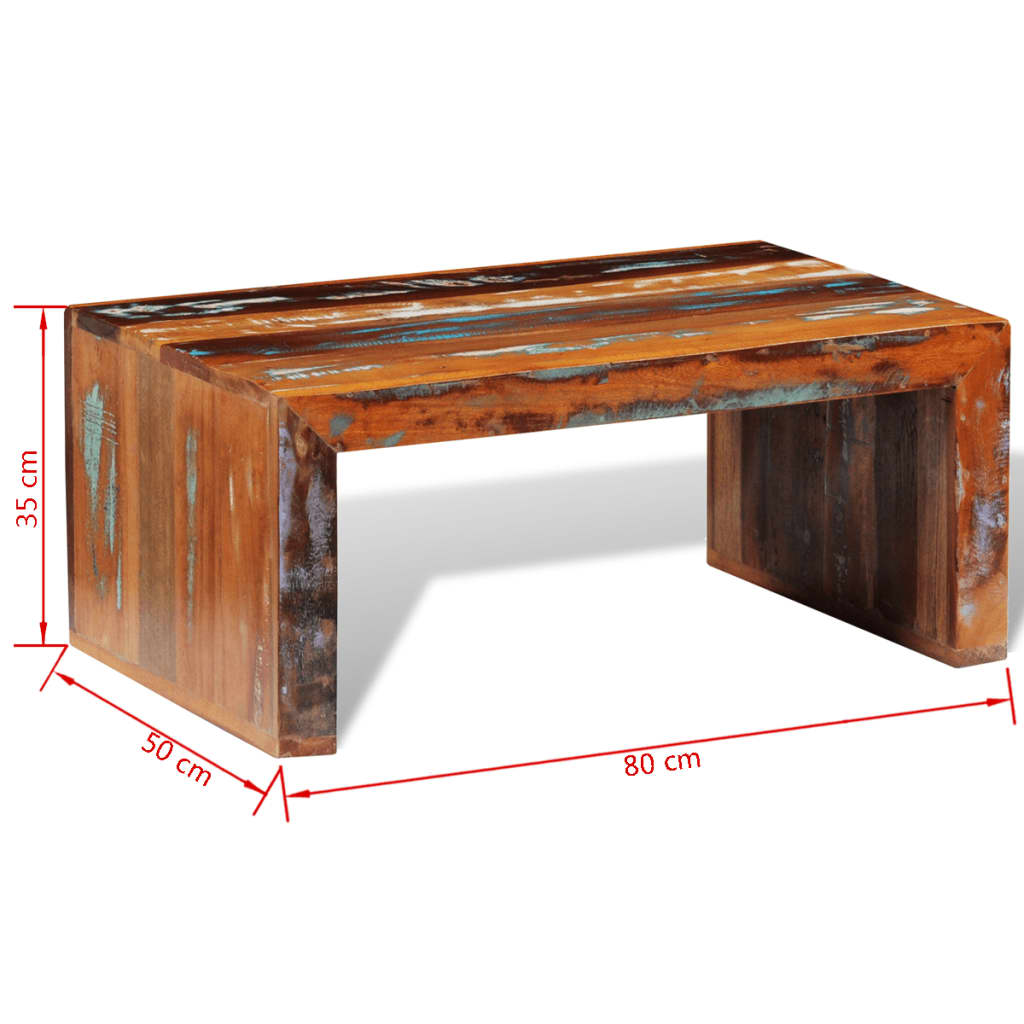vidaXL Couchtisch Altholz