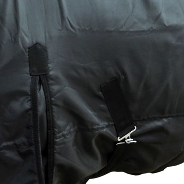 Fleecedecke Pferdedecke doppelschichtig + Kreuzbegurtung 125cm schwarz