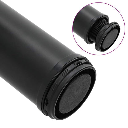 4 höhenverstellbare Tischbeine Schwarz 1100 mm