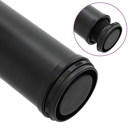 4x höhenverstellbares Tischbein Schwarz 1100 mm