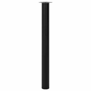 2 x Teleskopfuß Tischfuß Stützfuß Tischbein Schwarz 710 mm-1100 mm