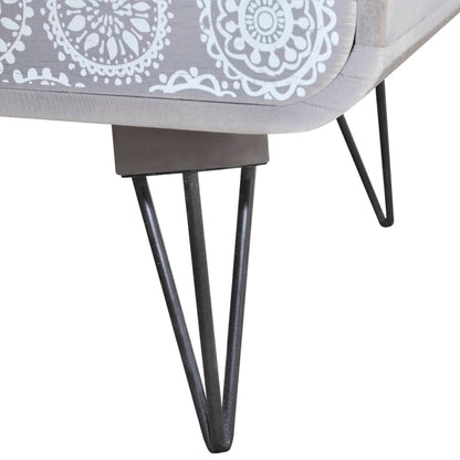vidaXL Armoire de rangement avec 3 tiroirs Gris