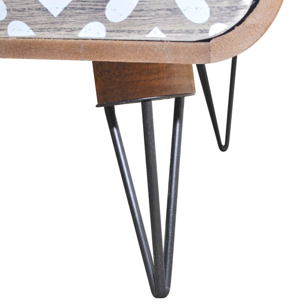 vidaXL Commode de chevet avec 3 tiroirs Marron