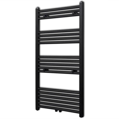 Handtuchheizkörper Warmwasser Gerade Schwarz 600x1160 mm