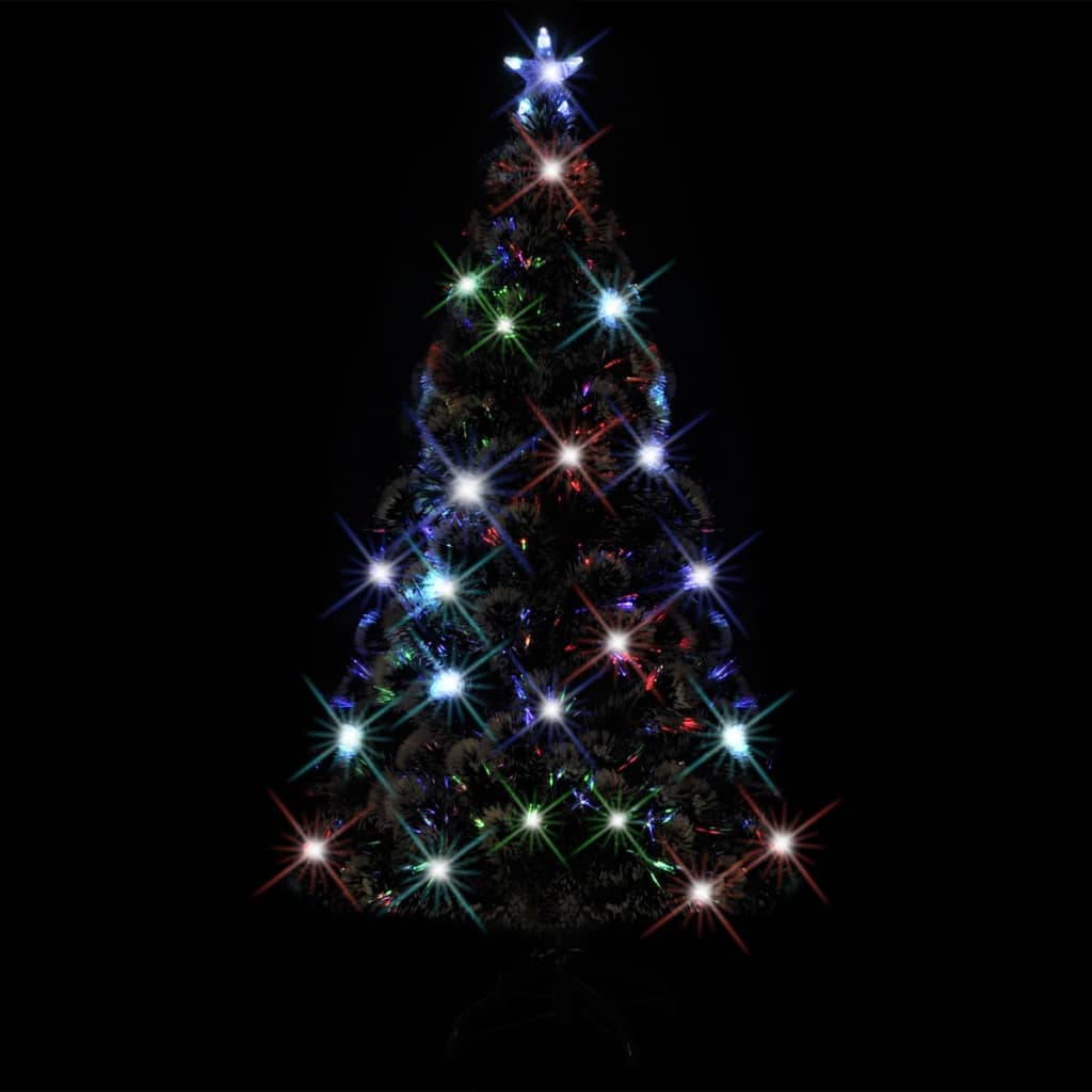 vidaXL Vorbeleuchteter Weihnachtsbaum mit Ständer und LED 180 cm Glasfaser
