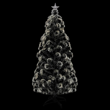vidaXL Vorbeleuchteter Weihnachtsbaum mit Ständer und LED 180 cm Glasfaser