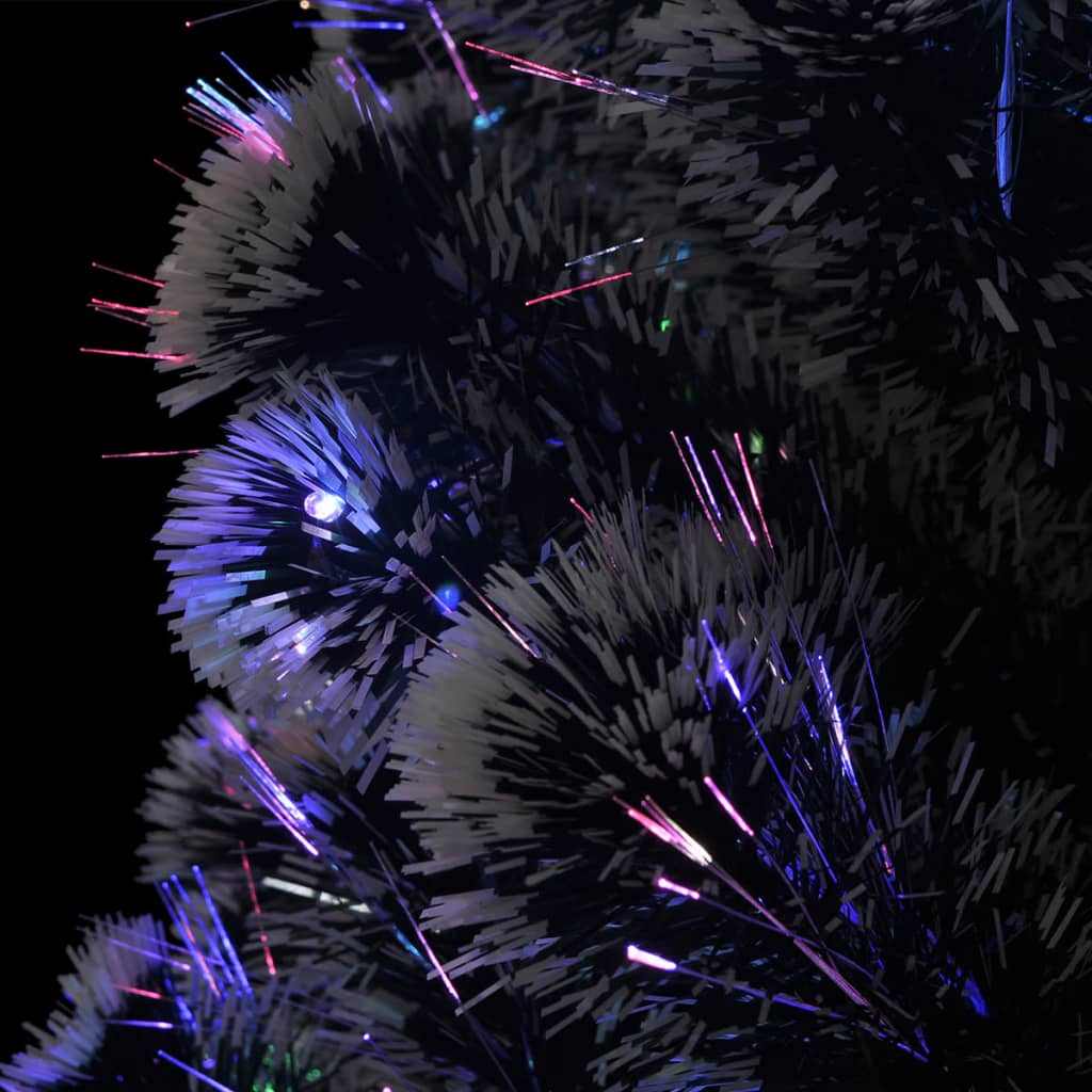 vidaXL Vorbeleuchteter Weihnachtsbaum mit Ständer und LED 180 cm Glasfaser