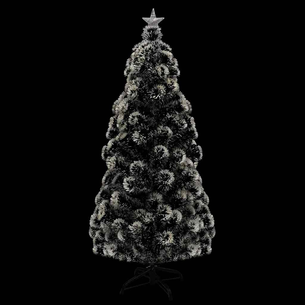 vidaXL Vorbeleuchteter Weihnachtsbaum mit Ständer und LED 210 cm Glasfaser