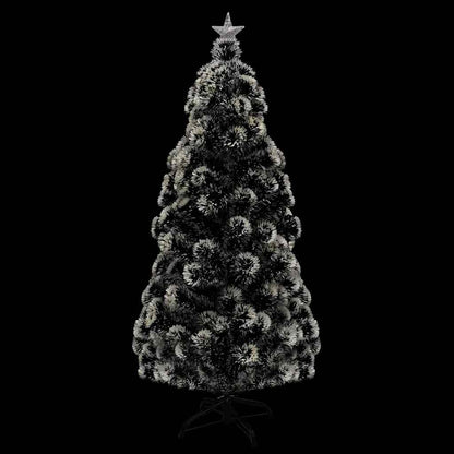 vidaXL Vorbeleuchteter Weihnachtsbaum mit Ständer und LED 210 cm Glasfaser