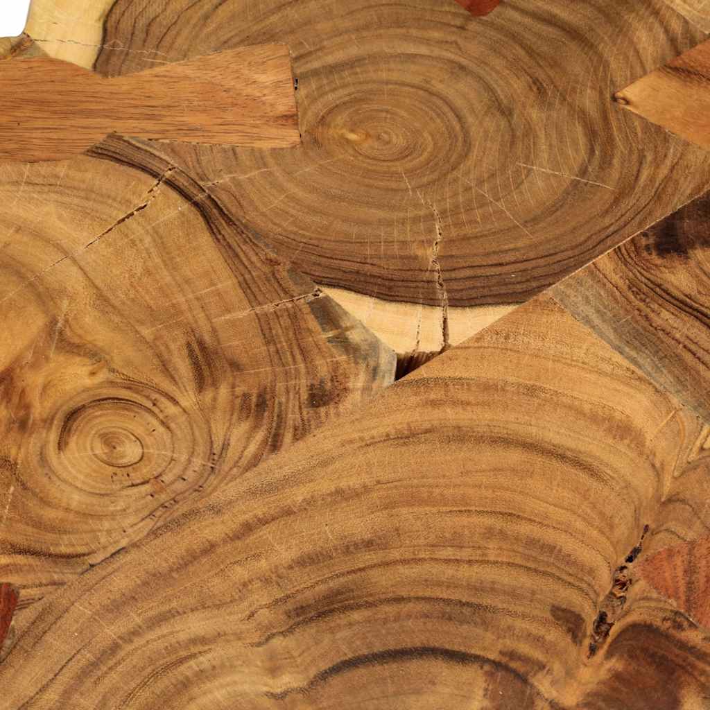 vidaXL Couchtisch 35 cm 4 Baumscheiben Massivholz Akazie