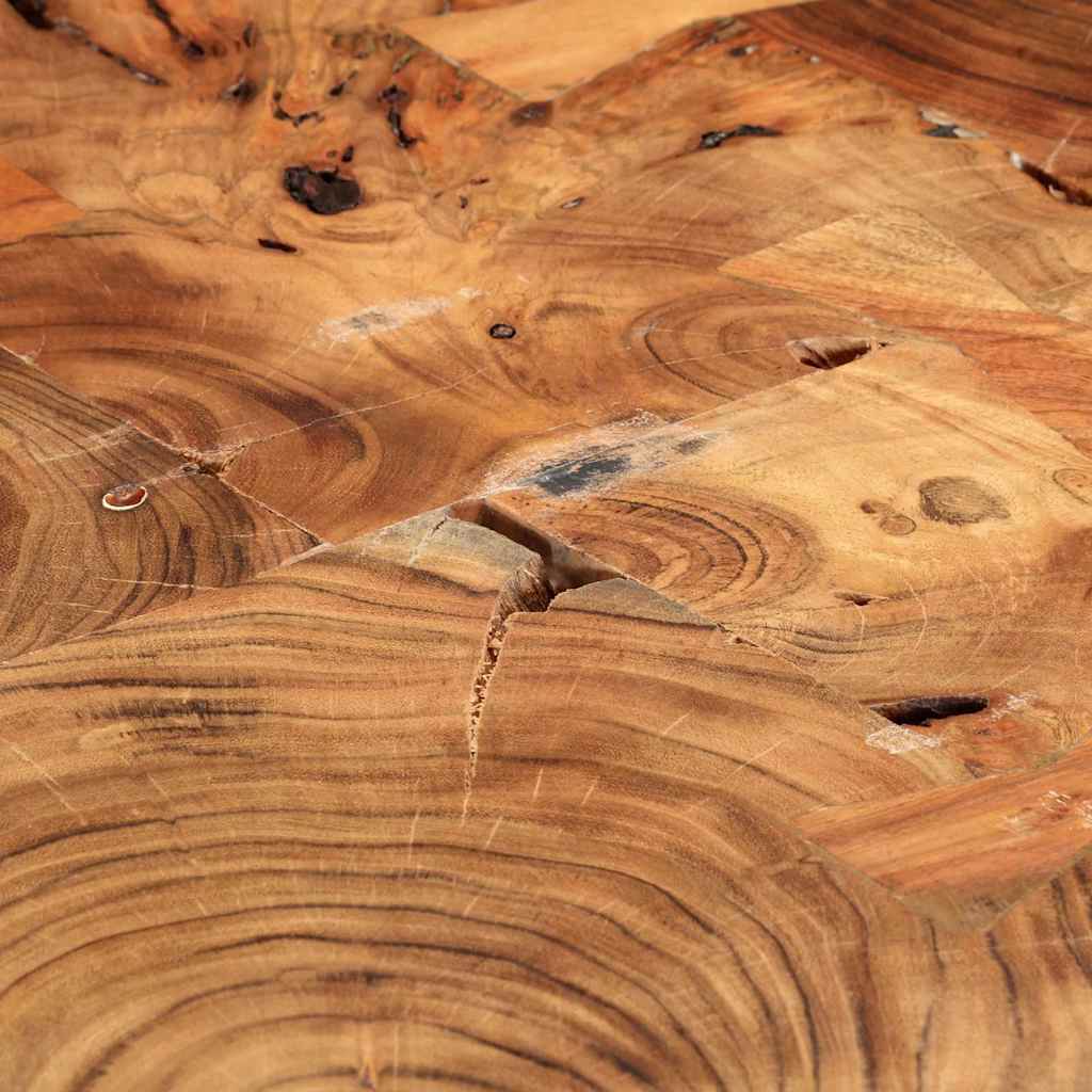 vidaXL Couchtisch 35 cm 4 Baumscheiben Massivholz Akazie