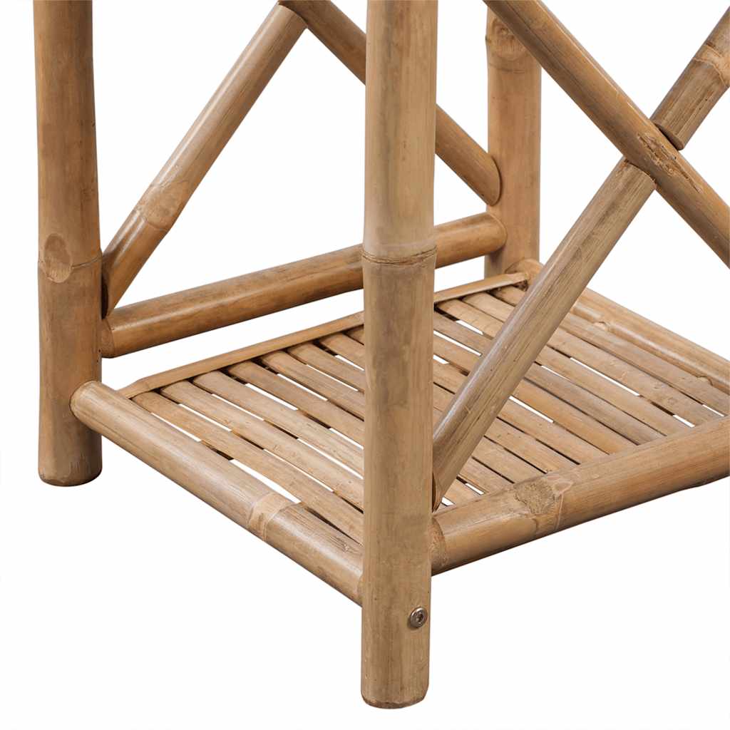 vidaXL Standregal mit 5 Böden Quadratisch Bambus