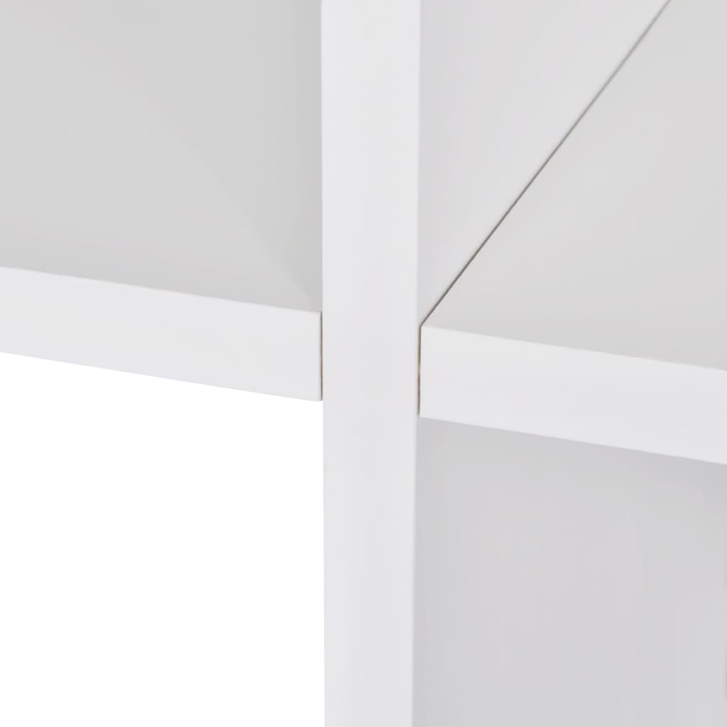 vidaXL Treppenregal Bücherregal 142 cm Weiß