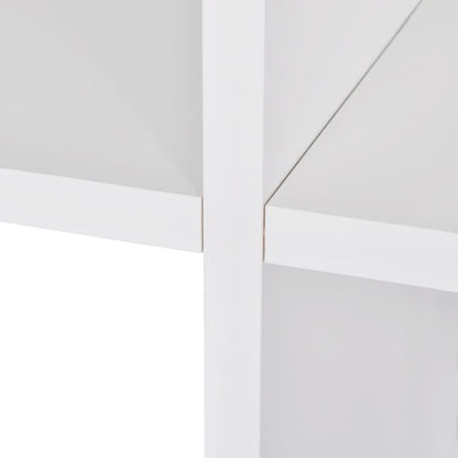 vidaXL Treppenregal Bücherregal 142 cm Weiß