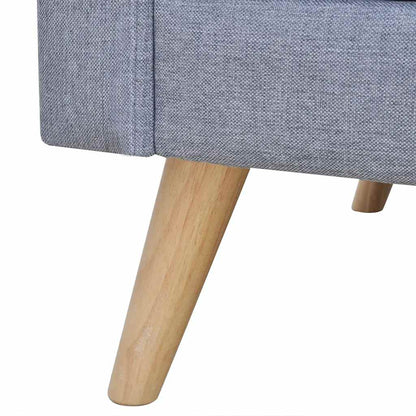 vidaXL Sofagarnitur 2-Sitzer & 3-Sitzer Stoff Hellgrau