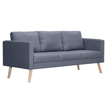 vidaXL Sofagarnitur 2-Sitzer und 3-Sitzer Stoff Dunkelgrau